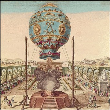 le 4 juin 1783, les frères Montgolfier s'envoient en l'air