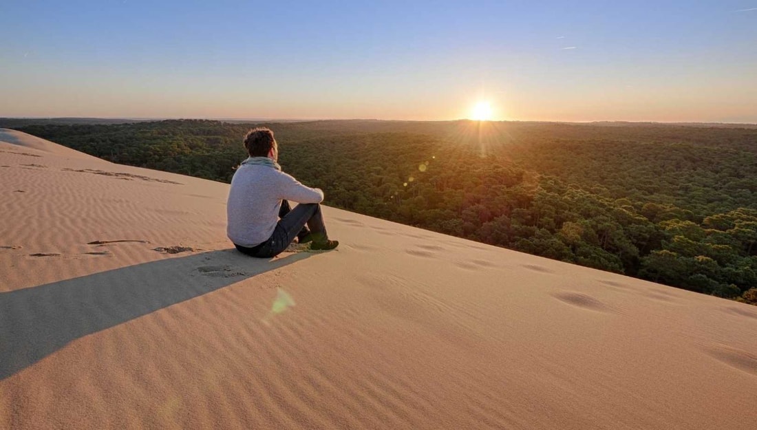 J'ai gravi cette montagne de sable aquitaine haute de 110 mètres qui avance de 5 mètres par an vers la forêt