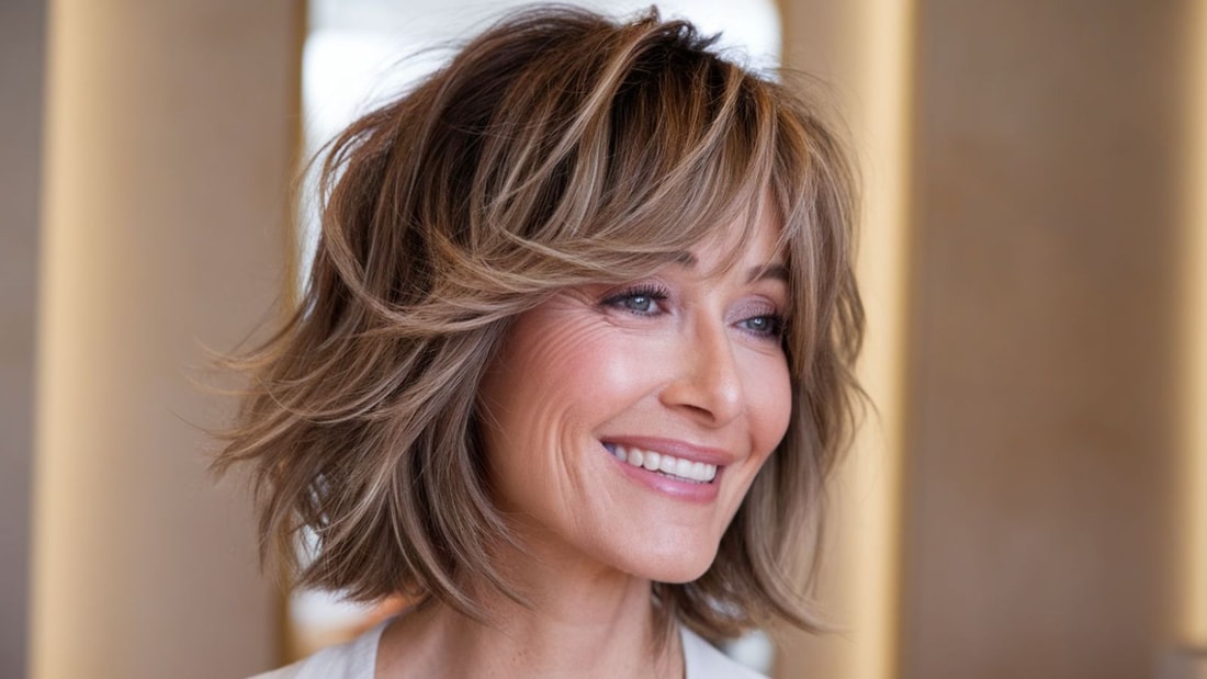 J'ai osé la coupe shag à 55 ans et on me donne 40 ans (ma transformation en photos)