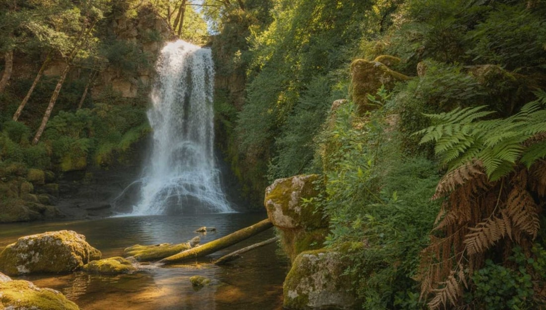 Au cœur du Massif Central, cette chute d'eau concentre 150 espèces végétales rares sur un seul hectare