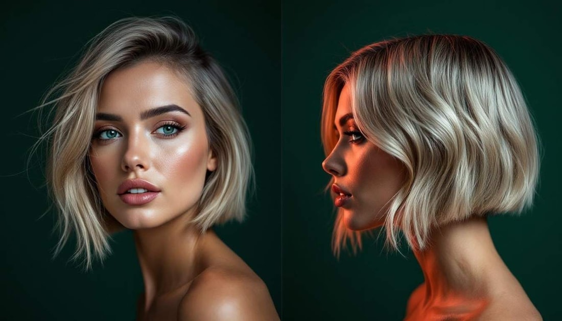 Le bob asymétrique texturé : la coupe tendance qui rajeunit de 10 ans