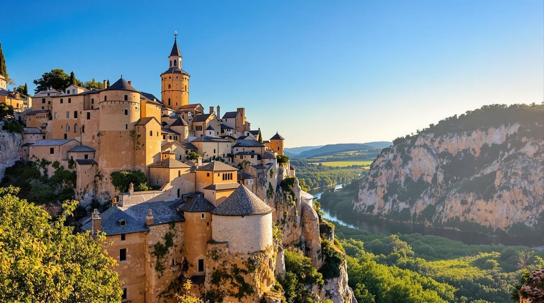 Moins connu que Rocamadour, ce village du Lot de 204 habitants défie les falaises calcaires

