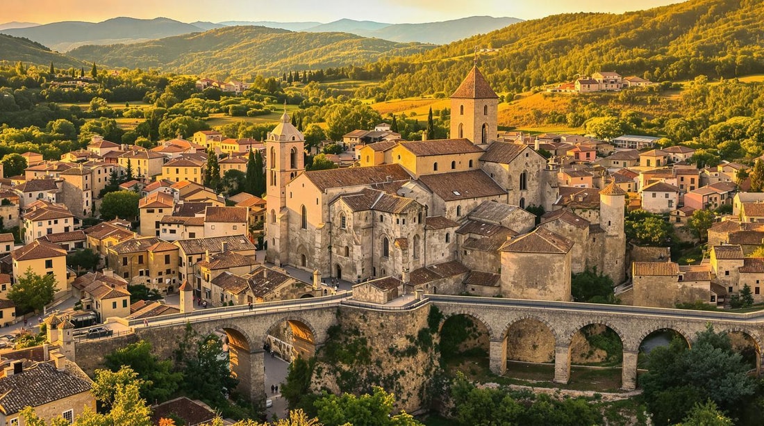 Le seul village français de 600 habitants abritant une abbaye du VIIIe siècle
