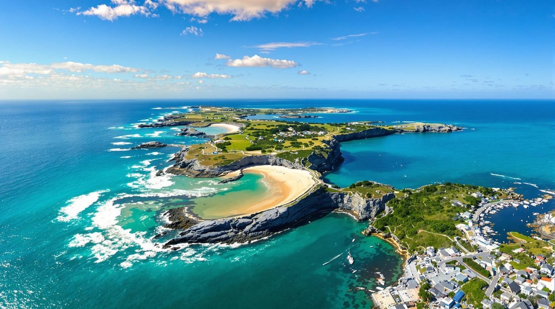 Cette île granitique de 5 km² abrite une plage convexe unique dans le Morbihan