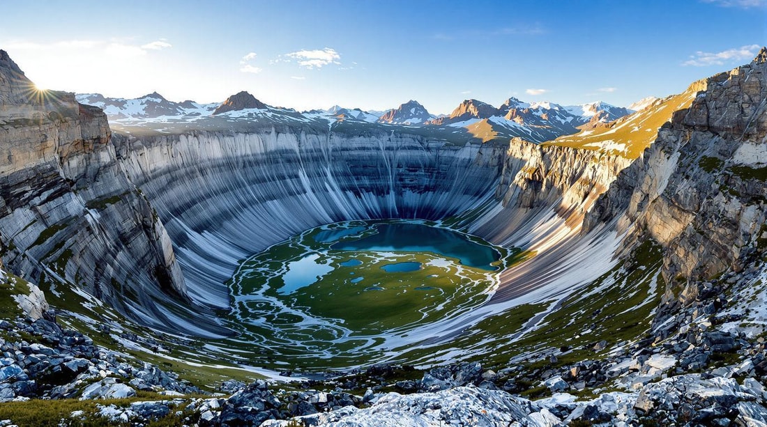 Ce cirque glaciaire de 4 km creusé il y a 2 millions d'années à 2200m dans les Hautes-Pyrénées
