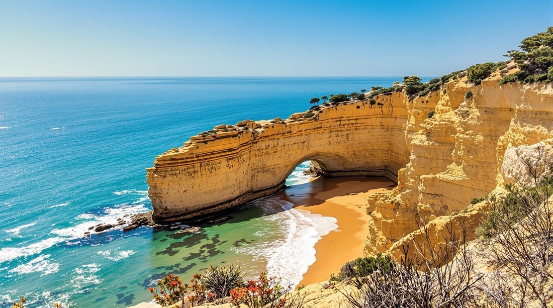 L'Algarve portugais, 451 006 habitants et 100 km de plages à 24°C en été