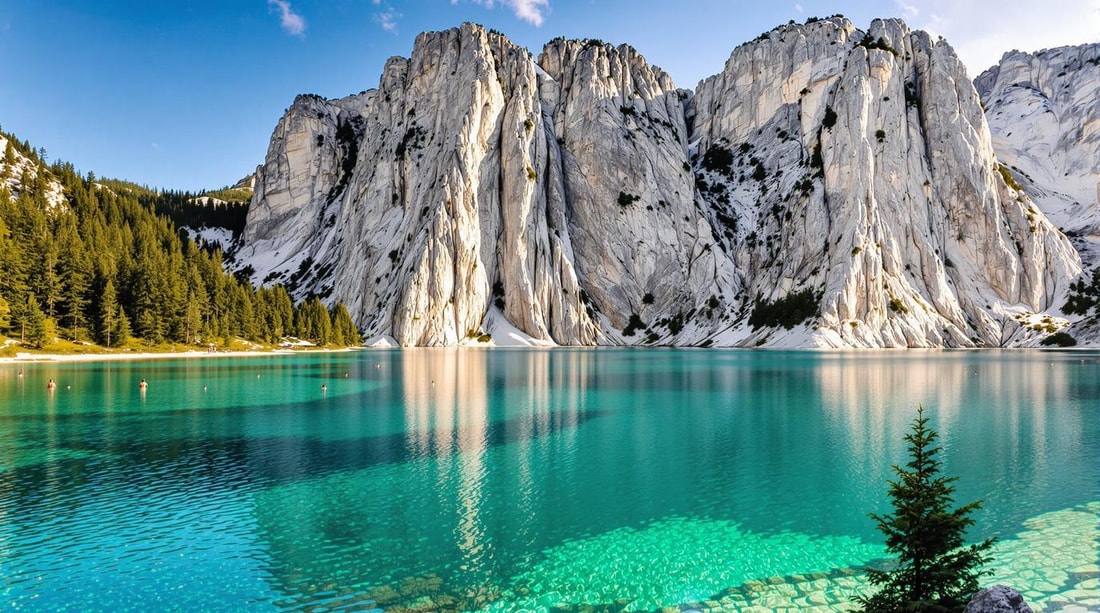 L'Ain abrite ce lac glaciaire de 141 hectares avec baignade à 475 mètres d'altitude
