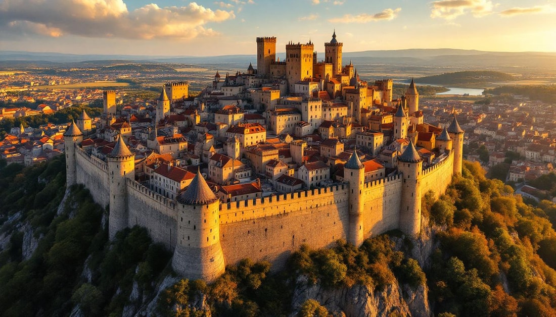 La seule cité d'Europe avec 3 km de remparts et 52 tours intactes
