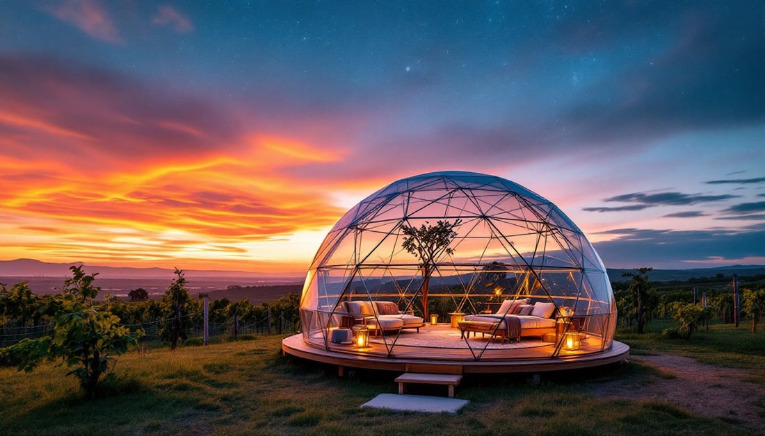 Voici 20 domaines glamping français où dormir sous les étoiles coûte 400€