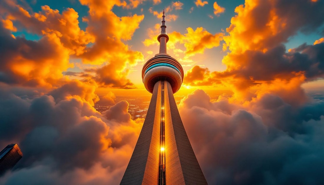 Toronto détient le record mondial avec 553 mètres de tour et restaurant à 351m