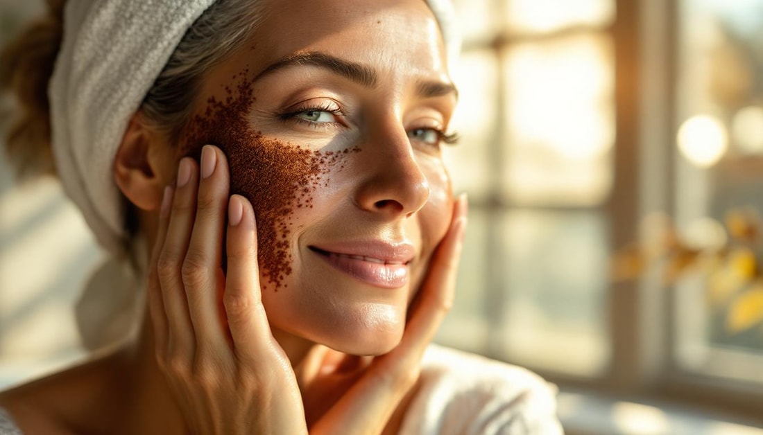 À 58 ans, elle transforme sa peau fatiguée avec un gommage inattendu