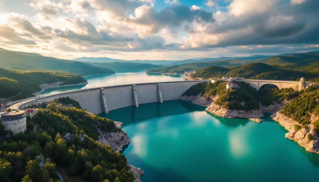 Le seul lac français sur 3 départements avec un barrage de 120 mètres
