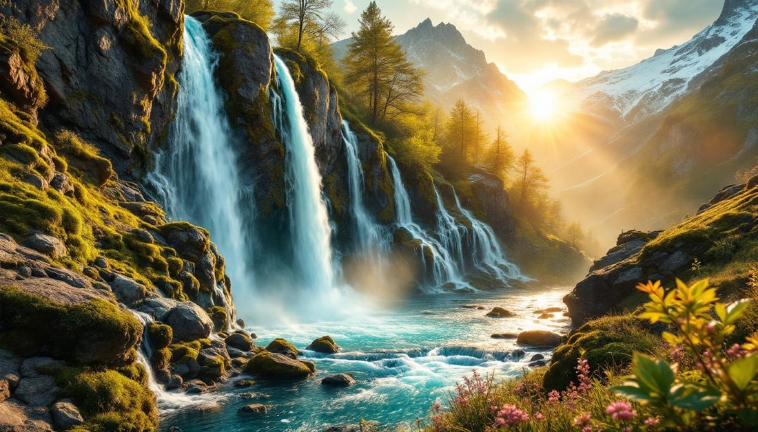 Cette cascade de Savoie jaillit d'un réseau souterrain de 825 mètres
