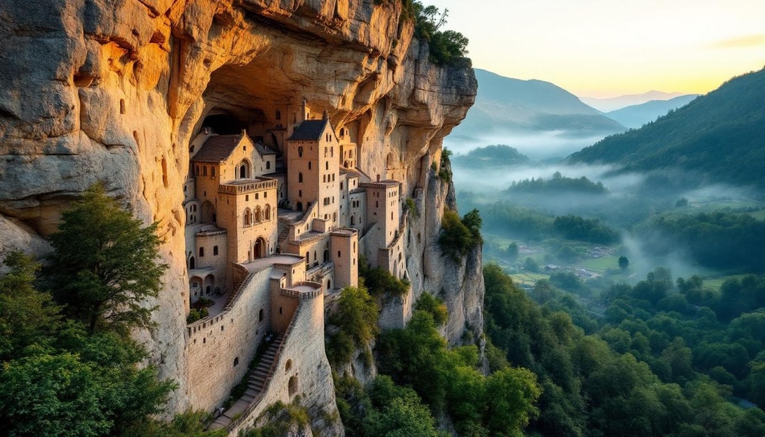 Ce village du Lot accroché à une falaise de 150 millions d'années