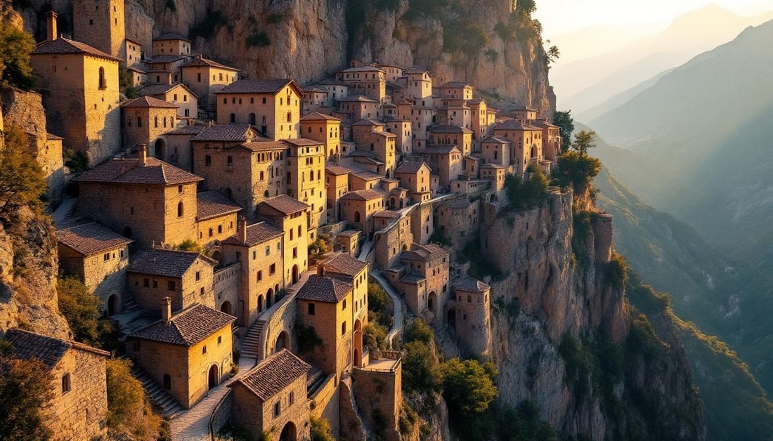 J'ai découvert ce village de 500 habitants avec deux routes qui ne se touchent pas