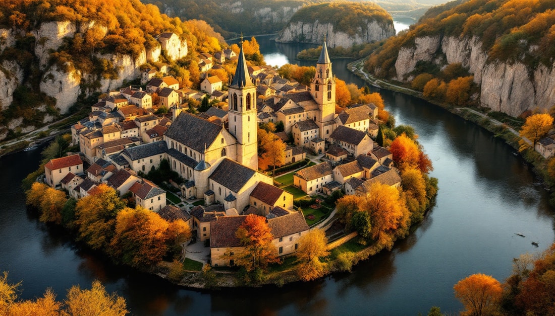 Ce village de Dordogne avec 2 églises du XIIe siècle pour 629 habitants