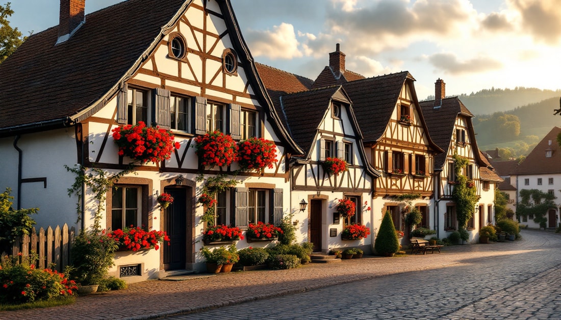 Le seul village alsacien élu préféré des Français en 2020 avec ses toits à nez cassé