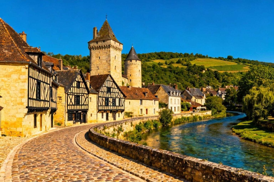 L'Yonne abrite ce village avec 20 tours détruites en 1599 par Henri IV