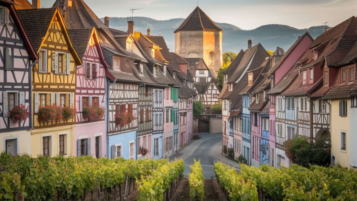 Ce village alsacien aux maisons-cubes colorées produit un vin digne des contes de fées