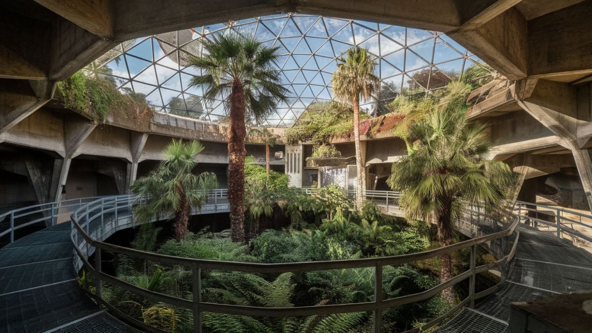 Cet ancien bunker nucléaire allemand abrite une forêt tropicale à visiter en famille