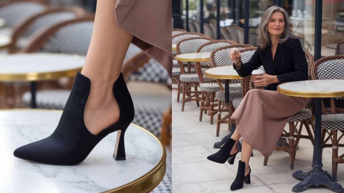 Cette découpe précise sur mes nouvelles bottines affine mes chevilles comme par magie