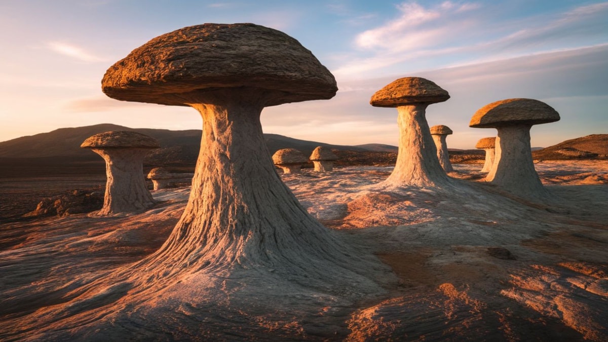Des champignons géants de pierre poussent dans ce désert volcanique français