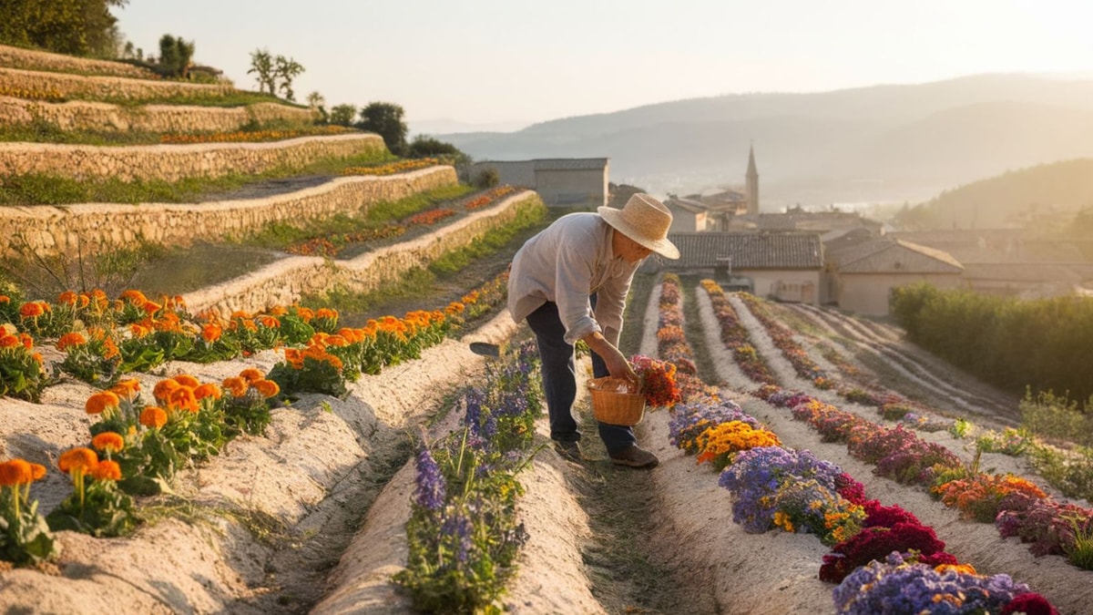 J'ai découvert le jardin suspendu où poussent les fleurs les plus précieuses de France