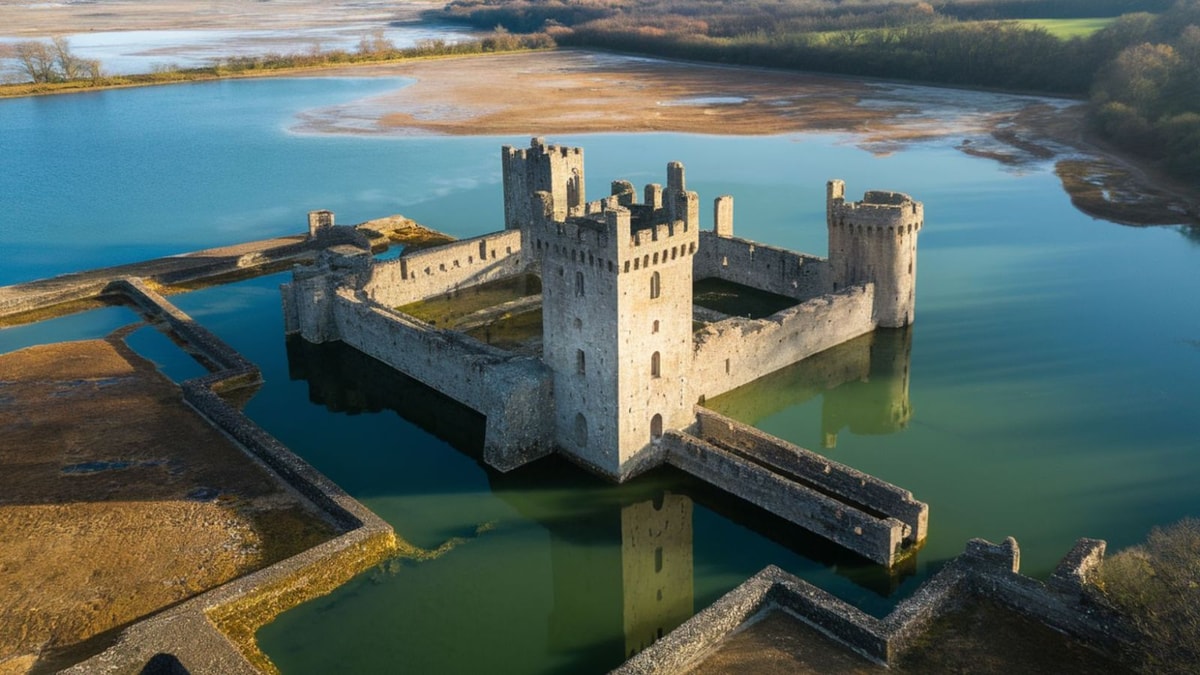 L'Atlantide bretonne : un château qui n'apparaît que lors des grandes sécheresses