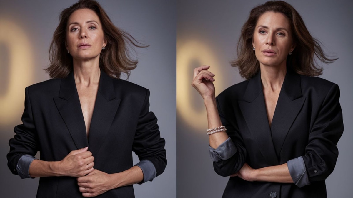 L'astuce des stylistes pour porter la veste oversize après 50 ans sans disparaître dedans