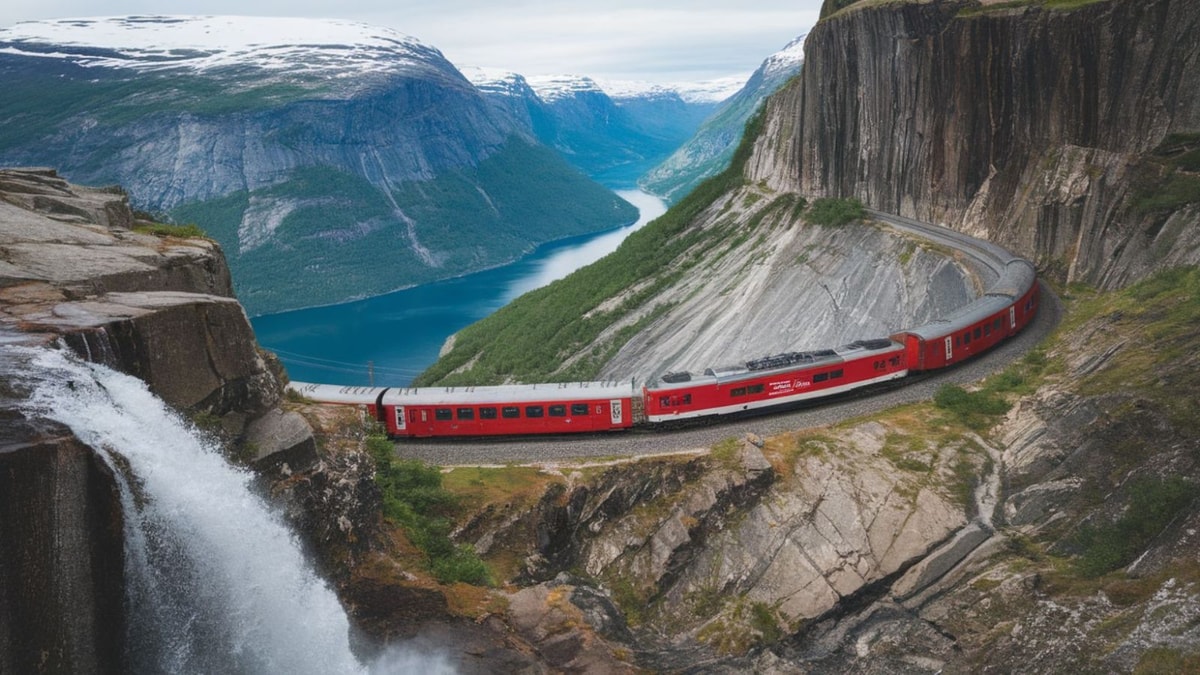 Spirales, tunnels et cascades : le trajet ferroviaire le plus spectaculaire d'Europe