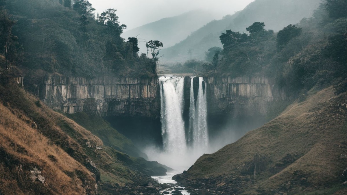 800 mètres de galeries s'enfoncent jusqu'à 50 mètres sous ces cascades pétrifiantes