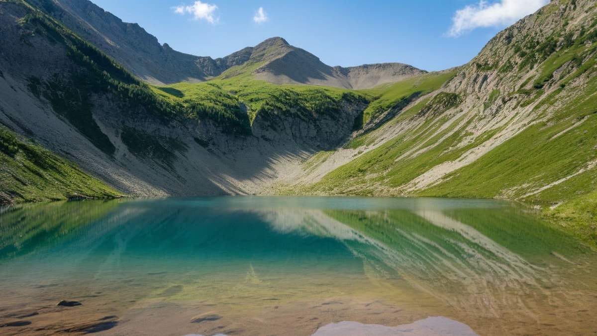 Ce lac alpin de 54 hectares est le plus grand miroir naturel d'Europe