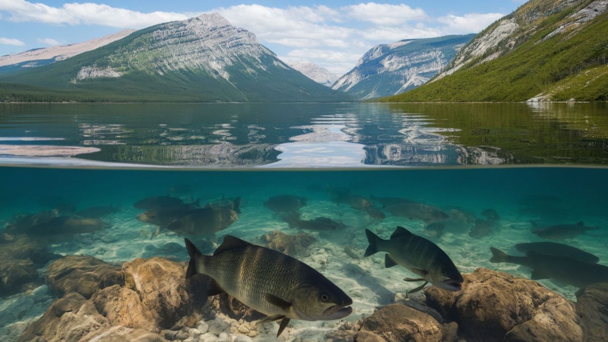 Ce lac français cache des poissons géants de plus de 2 mètres