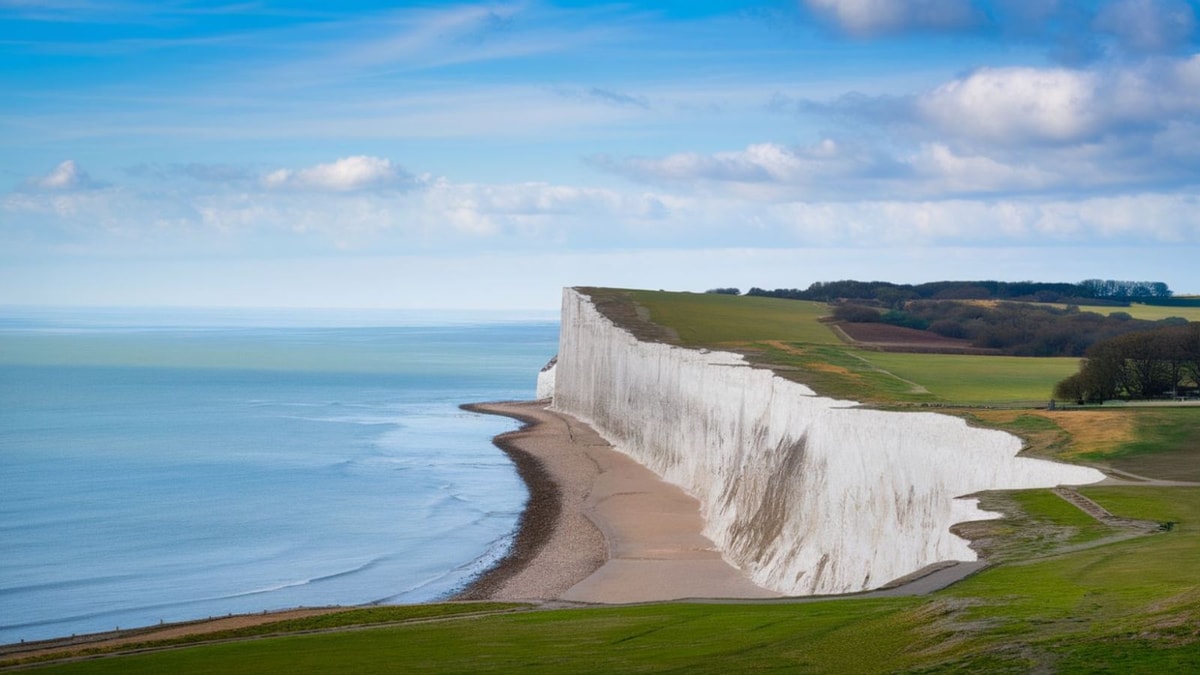 Cette forteresse naturelle de craie blanche attire 1 million de visiteurs par an