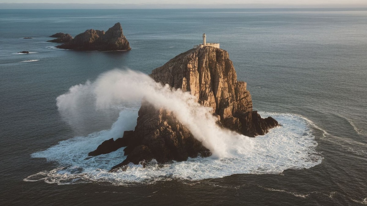 Cette pointe rocheuse balayée par des vents de 150 km/h cache l'un des phares les plus isolés de France