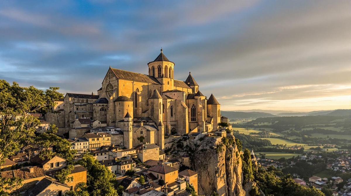 Ce village de 233 habitants à 515 m d'altitude garde une cathédrale du XIIe siècle
