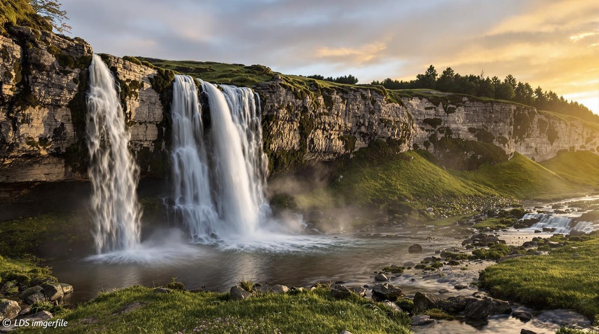 Ce village de Mortain-Bocage abrite 2954 habitants et une cascade de 25 m