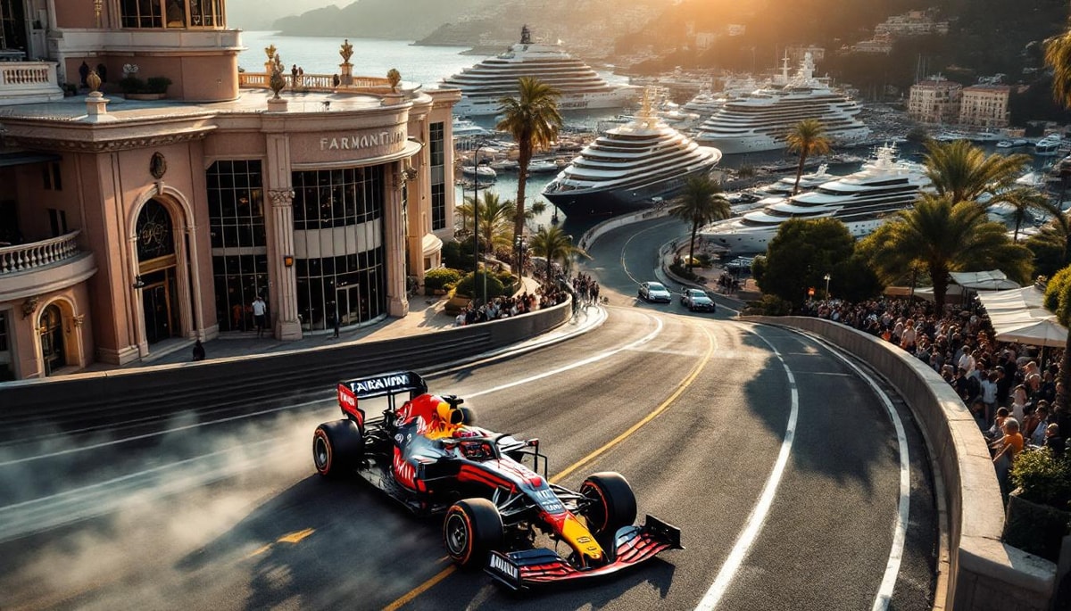 Monaco détient le record mondial du plus court circuit F1 avec 3,34 km
