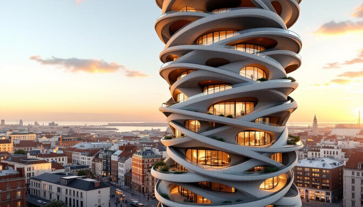 Le Havre détient la seule tour torsadée de 55 mètres en centre UNESCO
