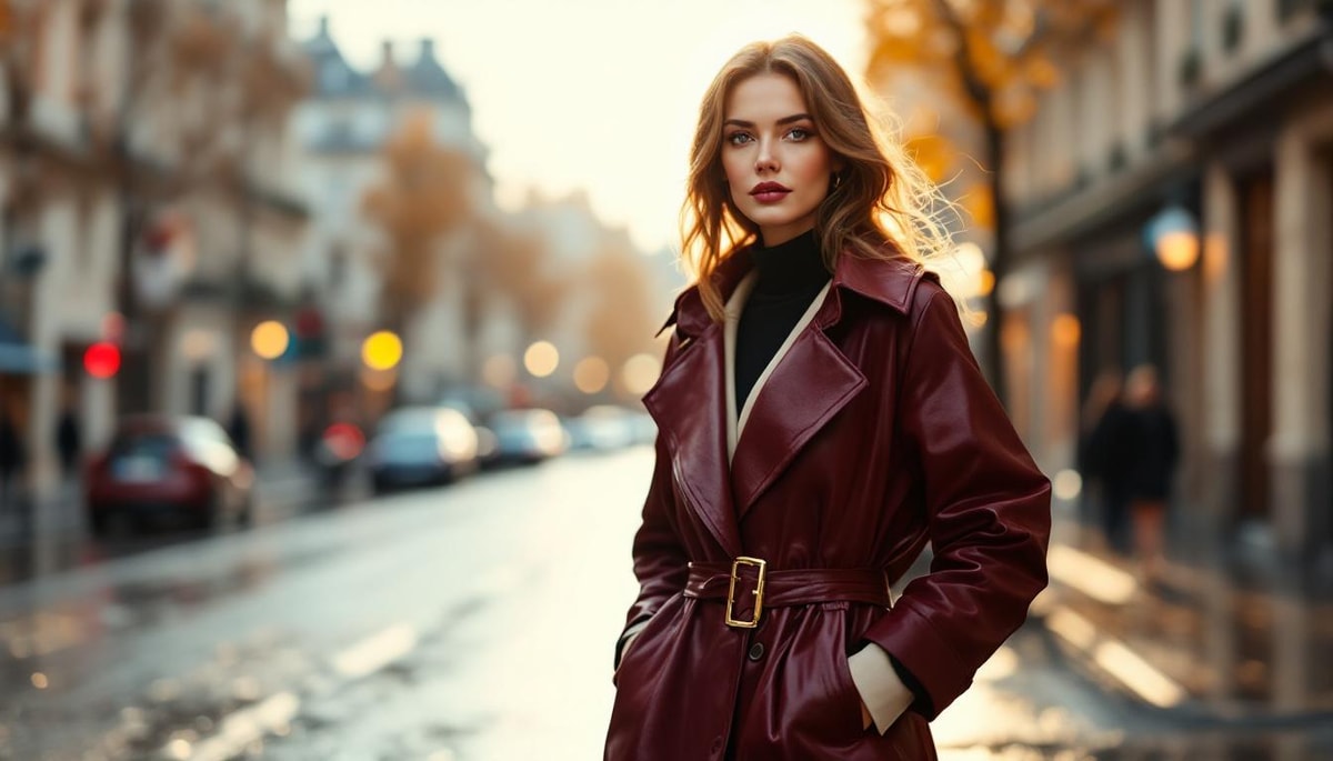 Cette styliste transforme l'imperméable en pièce chic et on adore
