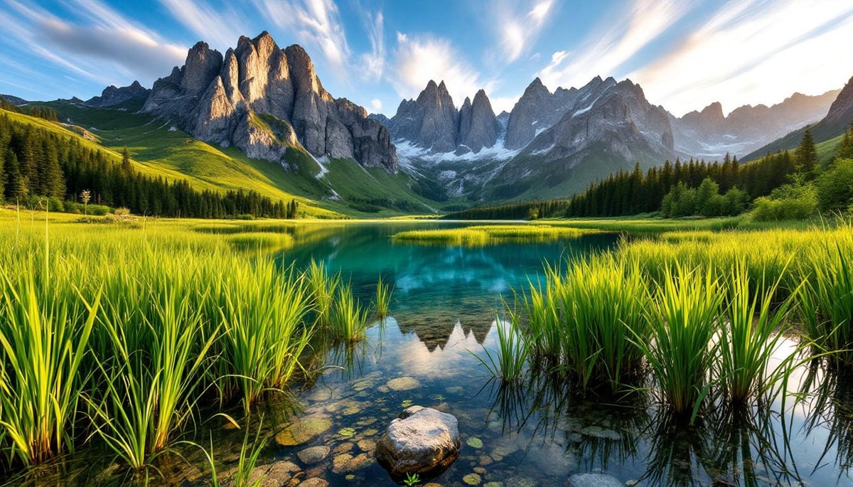 Ce lac de 32 hectares classé ZNIEFF Type 1 abrite une roselière à 960m
