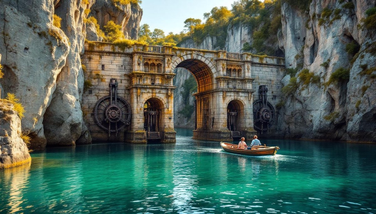 Cette rivière du Lot navigue sur 17 écluses manuelles pour 160 km
