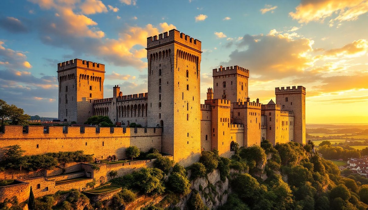 Le seul château du Maine-et-Loire avec 13 tours et 650 mètres de remparts
