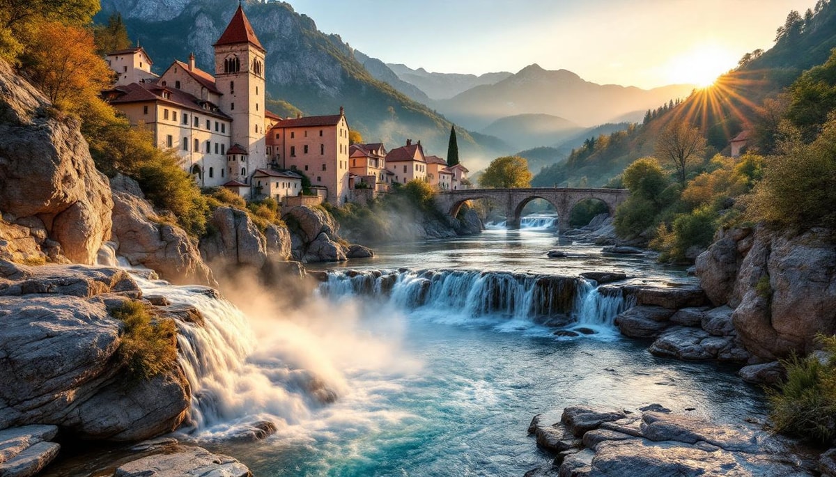Cette source du Tarn jaillit à 900 litres par seconde dans un village de granite
