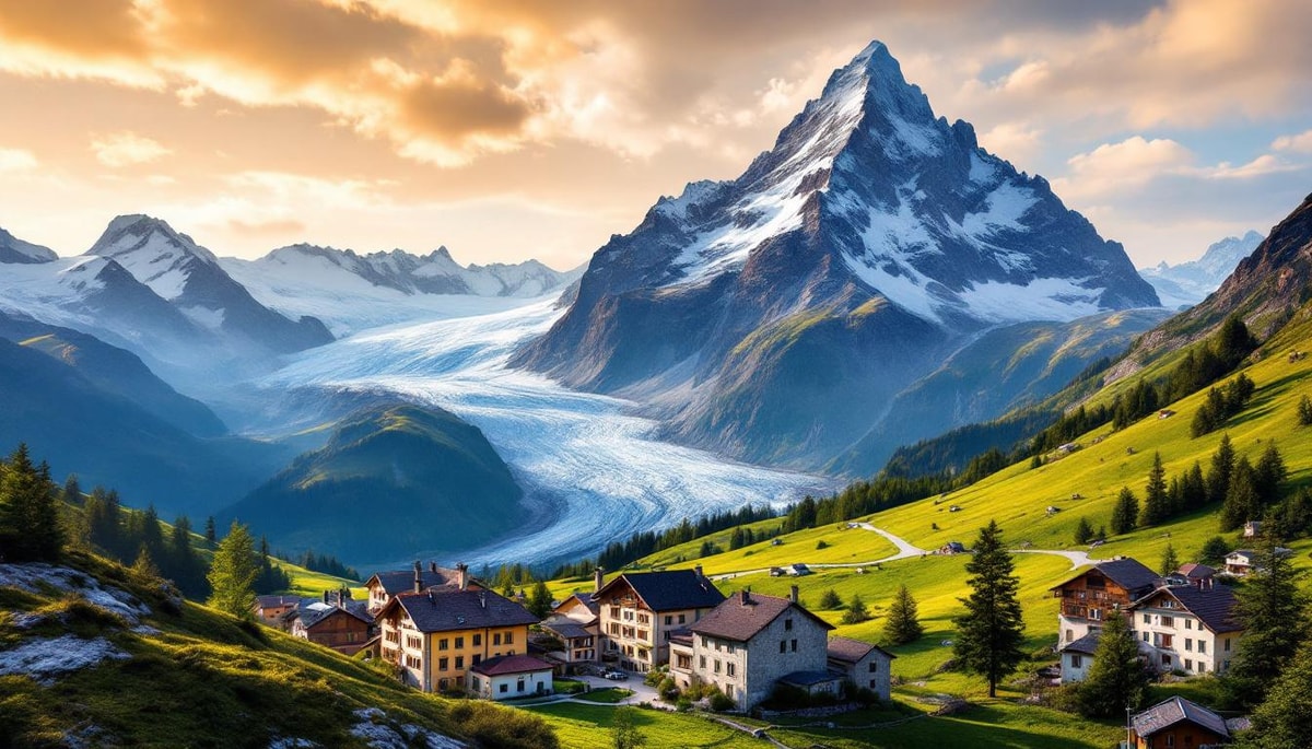 Cette station des Alpes touchée par 200 000 m³ d'eau glaciaire en 1892
