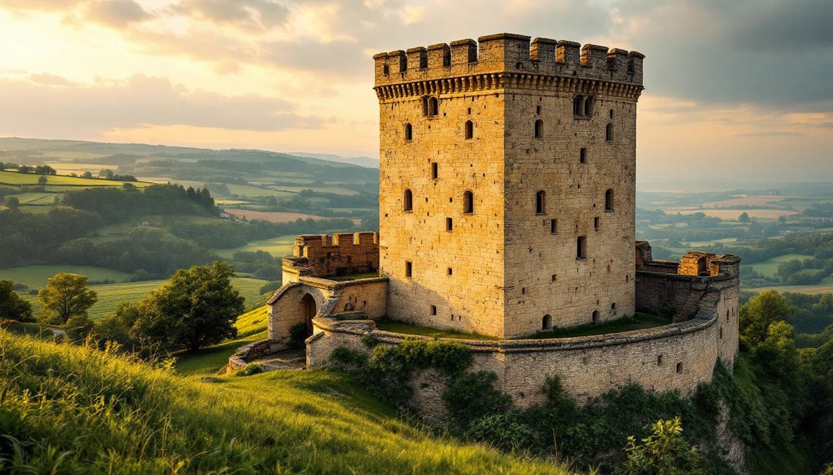 Ce donjon octogonal des Yvelines avec des murs de 3 mètres d'épaisseur
