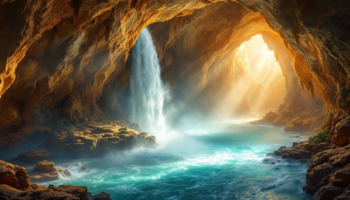 Cette grotte du Gard de 200 millions d'années avec des cascades de 70 mètres
