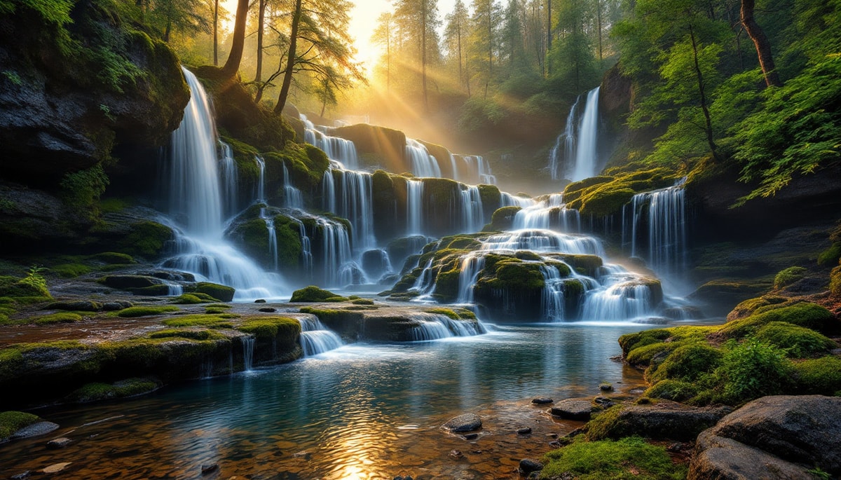 Cette forêt d'Ardèche maintient 8°C de fraîcheur grâce à ses 12 cascades
