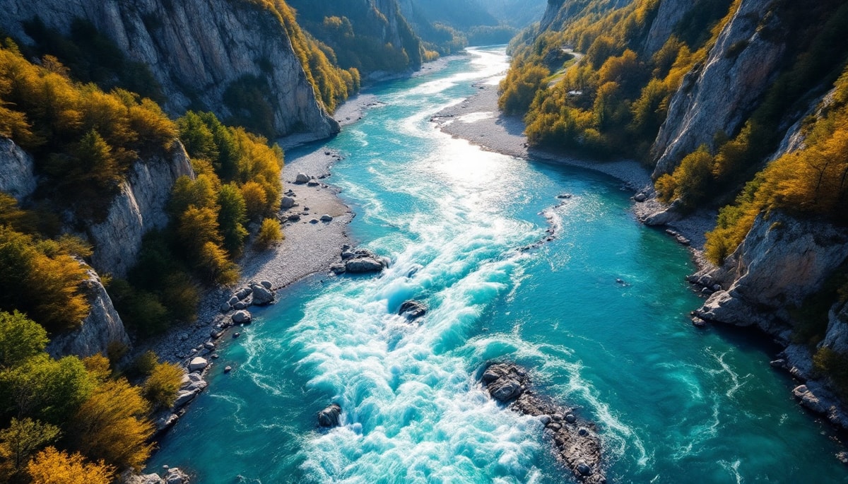 Ce torrent de 72 km remonte le Rhône en sens inverse à leur confluent
