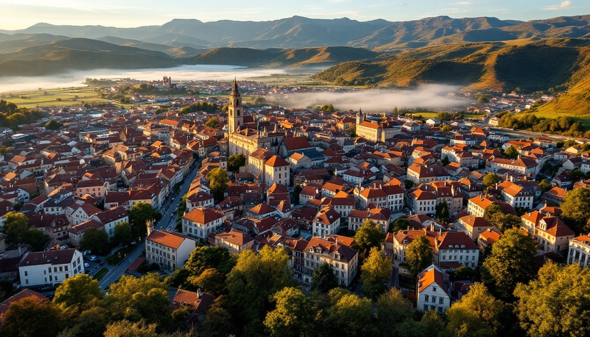 Aurillac concentre 26 189 habitants à 720 mètres dans un bassin volcanique
